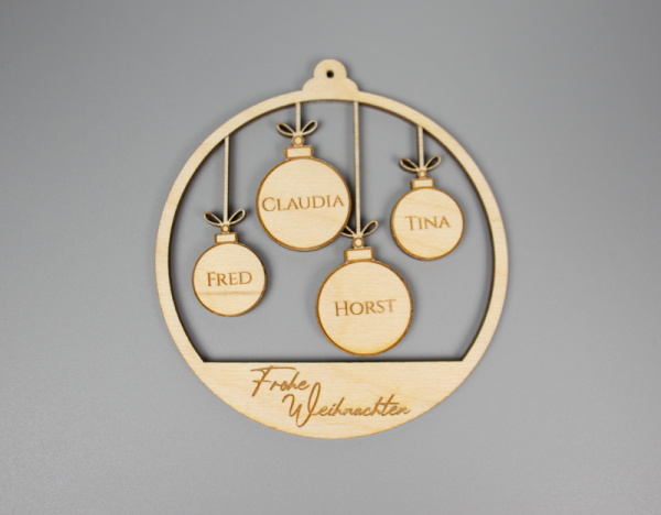 Weihnachtskugel personalisiert Familie_I